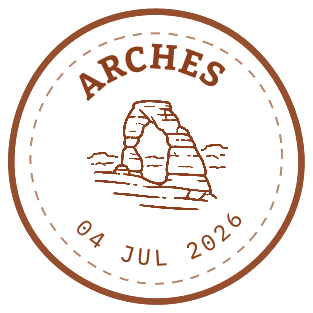 Arches National Park stamp