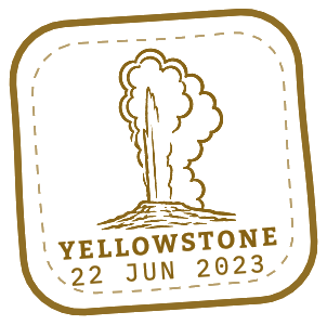 Yellowstone National Park stamp