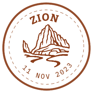 Zion National Park stamp